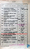 Список перезахороненных на мемориале в Дембно в 1949 г.