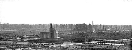 Вид на памятник с рейхстага, 1948 г.