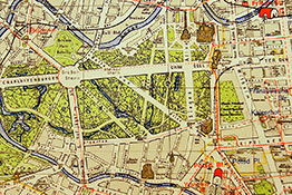 Район Тиргартен на плане Берлина 1933 г.