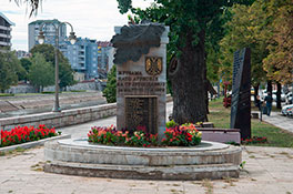 Памятник жертвам американской бомбардировки 7 мая 1999 г. в Нише.