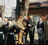 Командир Берлинской бригады гв. подполковник А. А. Дорофеев и командир американской бригады бригадный генерал Лерой Н. Саддат.