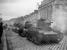 Польские танки входят в Тешин. 10.1938.
