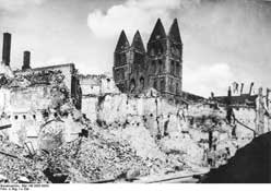 Любек после бомбардировки 29 марта 1942 г.
