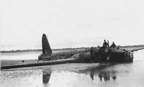 Бомбардировщик «Веллингтон», сбитый во время налета на Эссен 17.09.1942 г.
